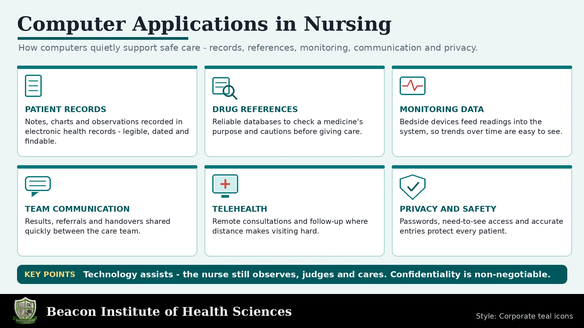 Computer Applications in Nursing Infographic