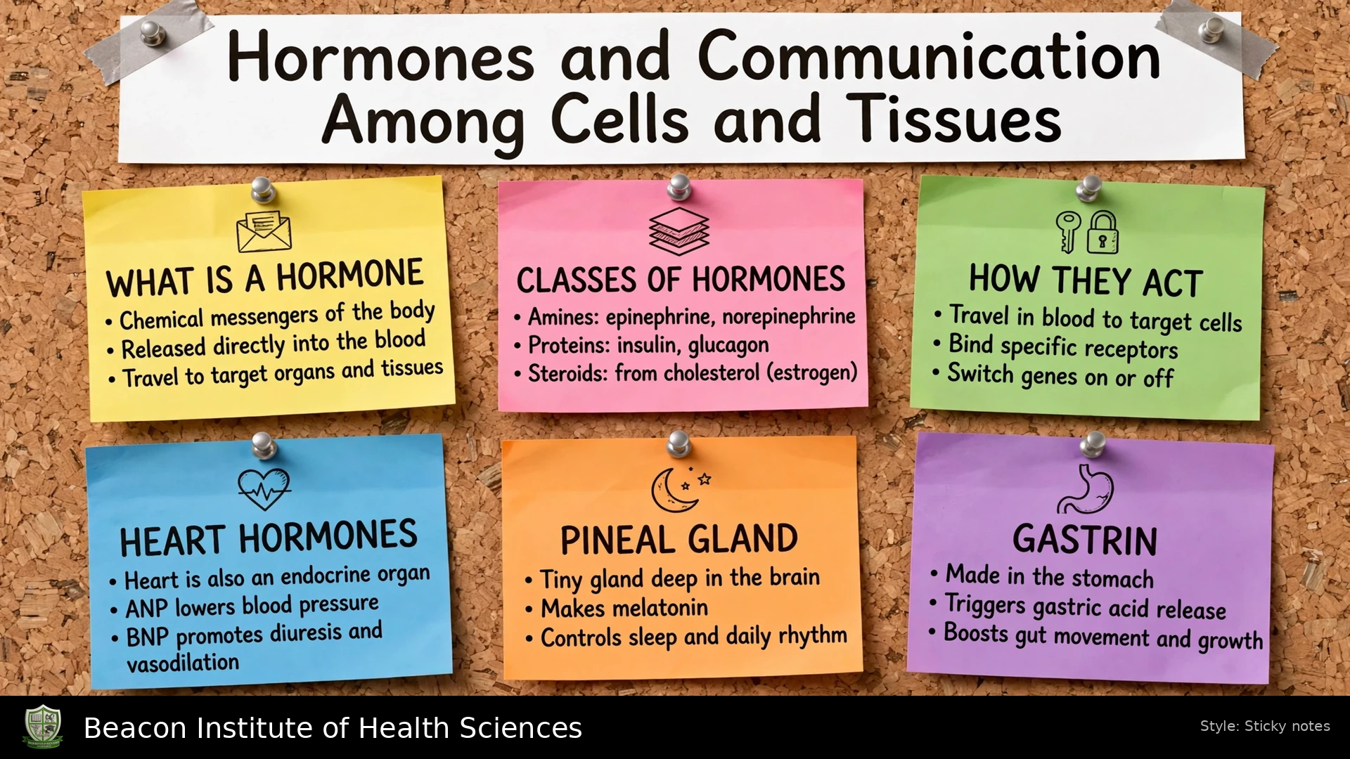 Hormones and Communication Among Cells and Tissues Infographic