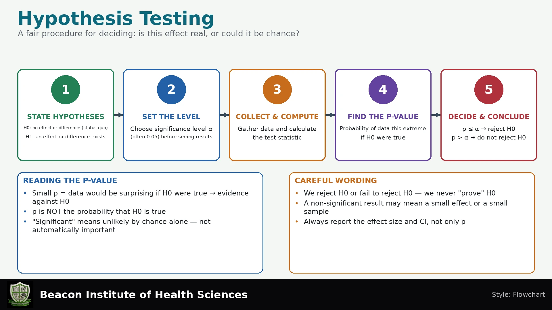 Hypothesis Testing Infographic