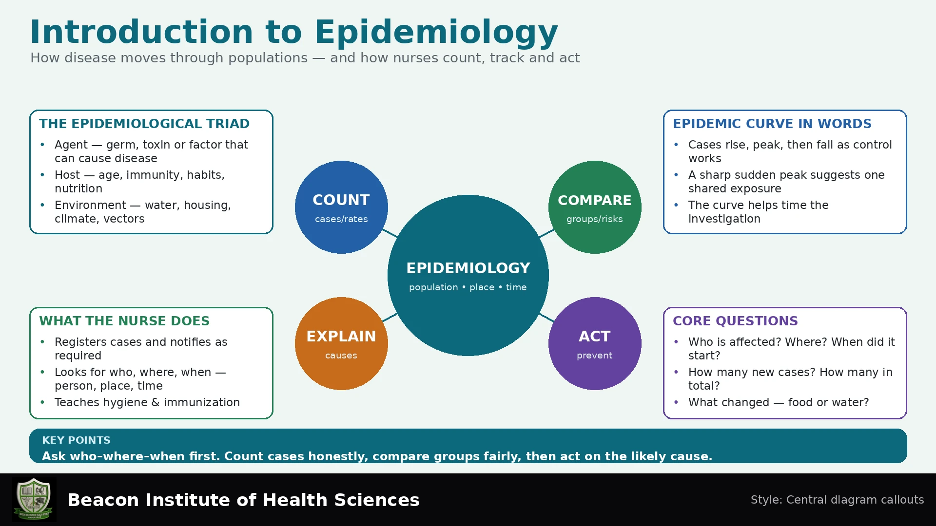 Introduction to Epidemiology Infographic