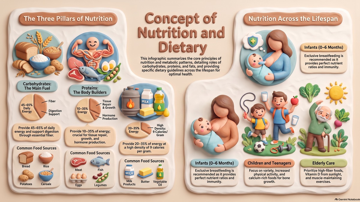 Explore fundamental nutrition concepts, macronutrients, digestion, and lifespan dietary needs for BSN students.