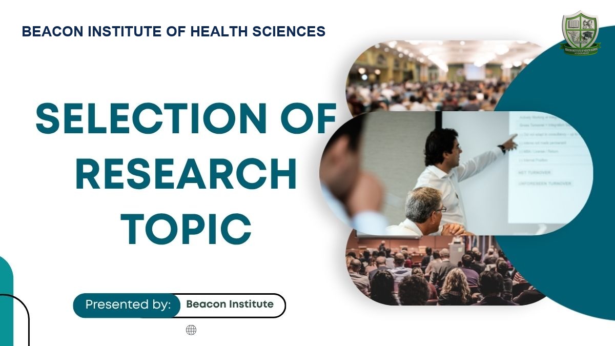 Selection of Research Topic Like Professionals