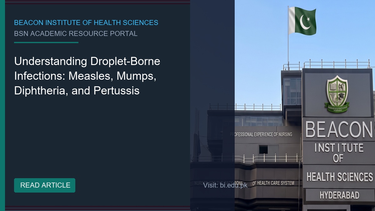 Understanding Droplet-Borne Infections: Measles, Mumps, Diphtheria, and Pertussis