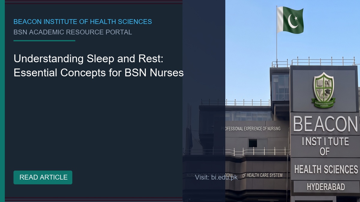Understanding Sleep and Rest: Essential Concepts for BSN Nurses